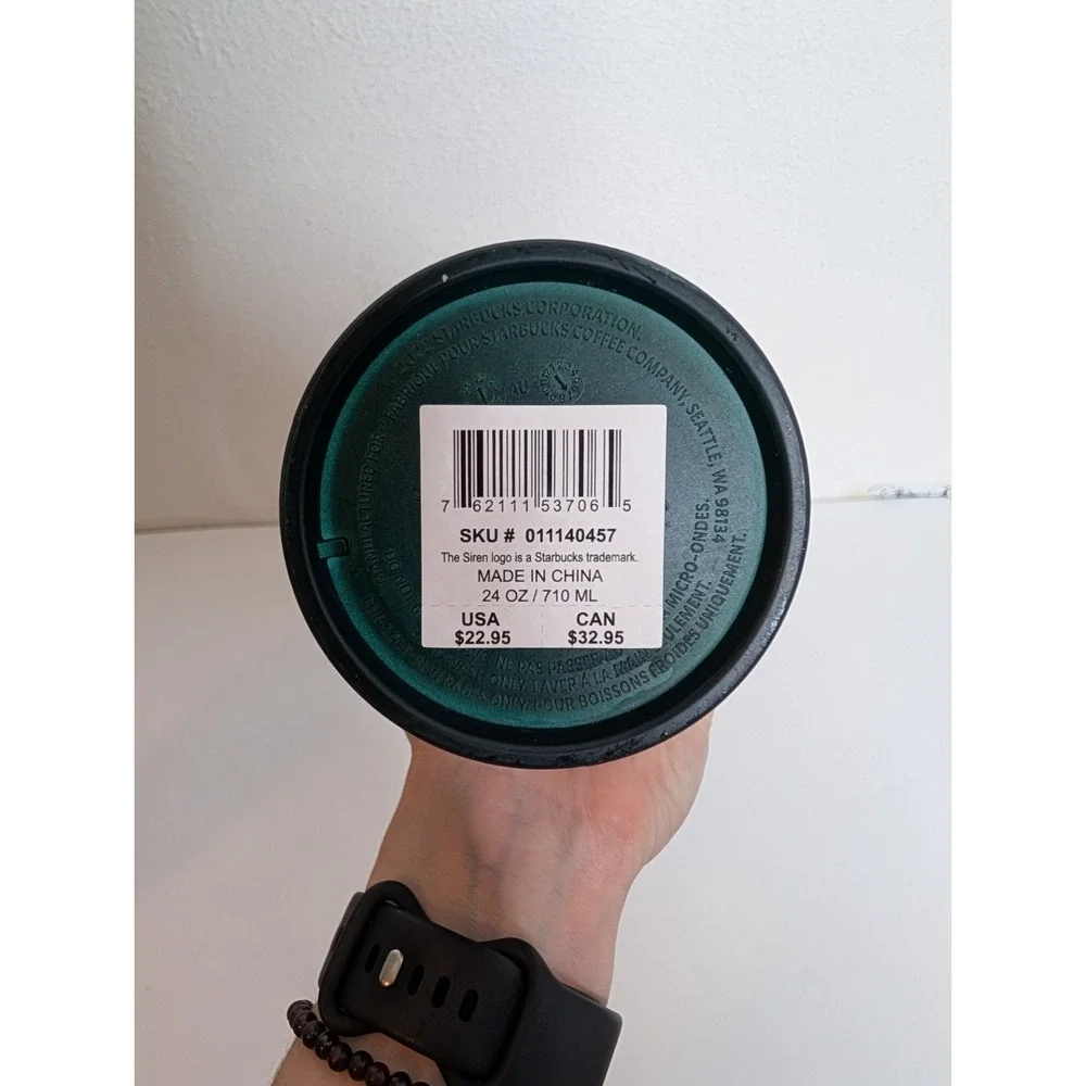 2023 Starbucks Jade Green GRADIENT Studded Tumbler Cold Cup‎ 24 oz